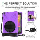 For Samsung Tab A 8.0(2019) T290 / T295 Shockproof Colorful Silicone + PC Protective Case with Holder & Hand Grip Strap(Purple) - 6