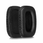 2pcs Protein Leather Replacement Earpads For Audio Technica ATH-SQ5 / SQ505(Black) - 1