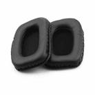 2pcs Protein Leather Replacement Earpads For Audio Technica ATH-SQ5 / SQ505(Black) - 2