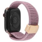 For Apple Watch 46mm / 49mm / 45mm / 44mm Magnetic Buckle Breathable Knitted Nylon Watch Band(Smoky Purple) - 2
