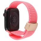 For Apple Watch 46mm / 49mm / 45mm / 44mm Magnetic Buckle Breathable Knitted Nylon Watch Band(Pink) - 2