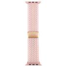 For Apple Watch 46mm / 49mm / 45mm / 44mm Magnetic Buckle Breathable Knitted Nylon Watch Band(Pink Sand) - 3