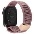 For Apple Watch 46mm / 49mm / 45mm / 44mm Magnetic Buckle Breathable Knitted Nylon Watch Band(Dark Purple) - 2
