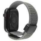 For Apple Watch 42mm / 41mm / 40mm / 38mm Magnetic Buckle Breathable Knitted Nylon Watch Band(Olive Green) - 2