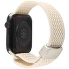 For Apple Watch 42mm / 41mm / 40mm / 38mm Magnetic Buckle Breathable Knitted Nylon Watch Band(Starlight) - 2