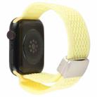 For Apple Watch 42mm / 41mm / 40mm / 38mm Magnetic Buckle Breathable Knitted Nylon Watch Band(Light Yellow) - 2