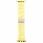 For Apple Watch 42mm / 41mm / 40mm / 38mm Magnetic Buckle Breathable Knitted Nylon Watch Band(Light Yellow) - 3