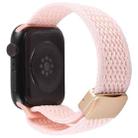 For Apple Watch 42mm / 41mm / 40mm / 38mm Magnetic Buckle Breathable Knitted Nylon Watch Band(Pink Sand) - 2