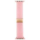 For Apple Watch 42mm / 41mm / 40mm / 38mm Magnetic Buckle Breathable Knitted Nylon Watch Band(Bright Pink) - 3