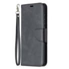 For Samsung Galaxy S20 FE 5G / S20 Lite Lambskin Texture Pure Color Horizontal Flip PU Leather Case with Holder & Card Slots & Wallet & Lanyard(Black) - 2