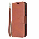 For Samsung Galaxy S20 FE 5G / S20 Lite Lambskin Texture Pure Color Horizontal Flip PU Leather Case with Holder & Card Slots & Wallet & Lanyard(Brown) - 2