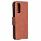 For Samsung Galaxy S20 FE 5G / S20 Lite Lambskin Texture Pure Color Horizontal Flip PU Leather Case with Holder & Card Slots & Wallet & Lanyard(Brown) - 3