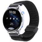 22mm Magnetic Buckle Breathable Knitted Nylon Watch Band(Black) - 1