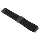 22mm Magnetic Buckle Breathable Knitted Nylon Watch Band(Black) - 3