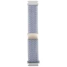 22mm Magnetic Buckle Breathable Knitted Nylon Watch Band(Pearl Grey) - 2