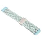 22mm Magnetic Buckle Breathable Knitted Nylon Watch Band(Light Mint) - 3