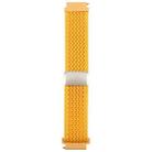 22mm Magnetic Buckle Breathable Knitted Nylon Watch Band(Yellow-Orange) - 2