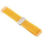 22mm Magnetic Buckle Breathable Knitted Nylon Watch Band(Yellow-Orange) - 3