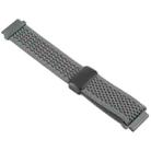 22mm Magnetic Buckle Breathable Knitted Nylon Watch Band(Olive Green) - 3