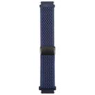 22mm Magnetic Buckle Breathable Knitted Nylon Watch Band(Dark Blue) - 2