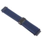 22mm Magnetic Buckle Breathable Knitted Nylon Watch Band(Dark Blue) - 3