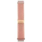 22mm Magnetic Buckle Breathable Knitted Nylon Watch Band(Dull Pink) - 2