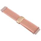 22mm Magnetic Buckle Breathable Knitted Nylon Watch Band(Dull Pink) - 3