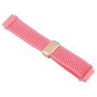 22mm Magnetic Buckle Breathable Knitted Nylon Watch Band(Pink) - 3