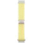 22mm Magnetic Buckle Breathable Knitted Nylon Watch Band(Light Yellow) - 2