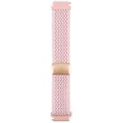 22mm Magnetic Buckle Breathable Knitted Nylon Watch Band(Pink Sand) - 2