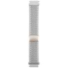 22mm Magnetic Buckle Breathable Knitted Nylon Watch Band(Pearl White) - 2