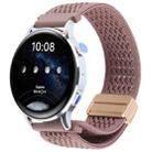 22mm Magnetic Buckle Breathable Knitted Nylon Watch Band(Dark Purple) - 1