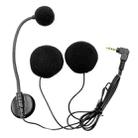 Motorcycle Half Helmet Intercom Headset Microphone(Black) - 1