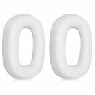 2pcs Sponge Earmuffs Replacement Earpads For B&W Px7 S2 / Px8, Model:White Protein Leather - 1