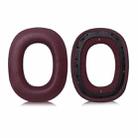 2pcs Sponge Earmuffs Replacement Earpads For B&W Px7 S2 / Px8, Model:Red Lambskin - 2