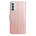 For Samsung Galaxy M23 Rose Flower Embossing Pattern Leather Phone Case(Rose Gold) - 3