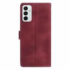 For Samsung Galaxy M23 Rose Flower Embossing Pattern Leather Phone Case(Red) - 3