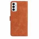 For Samsung Galaxy M23 Rose Flower Embossing Pattern Leather Phone Case(Brown) - 3