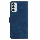 For Samsung Galaxy M52 Rose Flower Embossing Pattern Leather Phone Case(Dark Blue) - 3