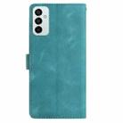 For Samsung Galaxy M52 Rose Flower Embossing Pattern Leather Phone Case(Green) - 3