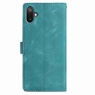For Samsung Galaxy F06 Rose Flower Embossing Pattern Leather Phone Case(Green) - 3