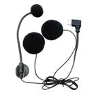 Type-C Elbow Motorcycle Half Helmet Intercom Headset Microphone(Black) - 1