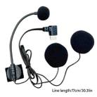 Type-C Elbow Motorcycle Half Helmet Intercom Headset Microphone(Black) - 2