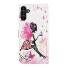 For Samsung Galaxy A17 5G Oil Embossed 3D Drawing Leather Phone Case(Flower Fairy) - 3