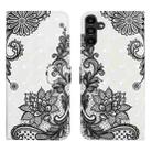 For Samsung Galaxy A17 5G Oil Embossed 3D Drawing Leather Phone Case(Lace Flower) - 1