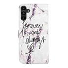 For Samsung Galaxy A17 5G Oil Embossed 3D Drawing Leather Phone Case(Words Marble) - 3