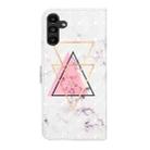 For Samsung Galaxy A17 5G Oil Embossed 3D Drawing Leather Phone Case(Triangular Marble) - 3