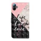 For Samsung Galaxy A07 5G Oil Embossed 3D Drawing Leather Phone Case(Stitching Marble) - 3