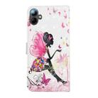 For Samsung Galaxy A07 5G Oil Embossed 3D Drawing Leather Phone Case(Flower Fairy) - 3