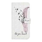 For Samsung Galaxy A07 5G Oil Embossed 3D Drawing Leather Phone Case(Feather) - 2
